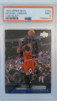 1999 Upper Deck Checklist Michael Jordan #154 PSA 9