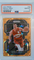 2021 Panini Prizm Orange Ice Nikola Jokic #32 PSA 10