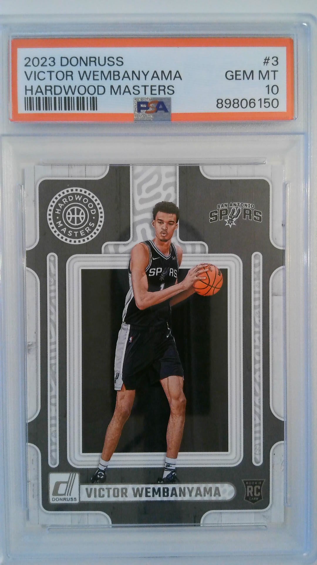 2023 Donruss Hardwood Masters Victor Wembanyama #3 RC PSA 10