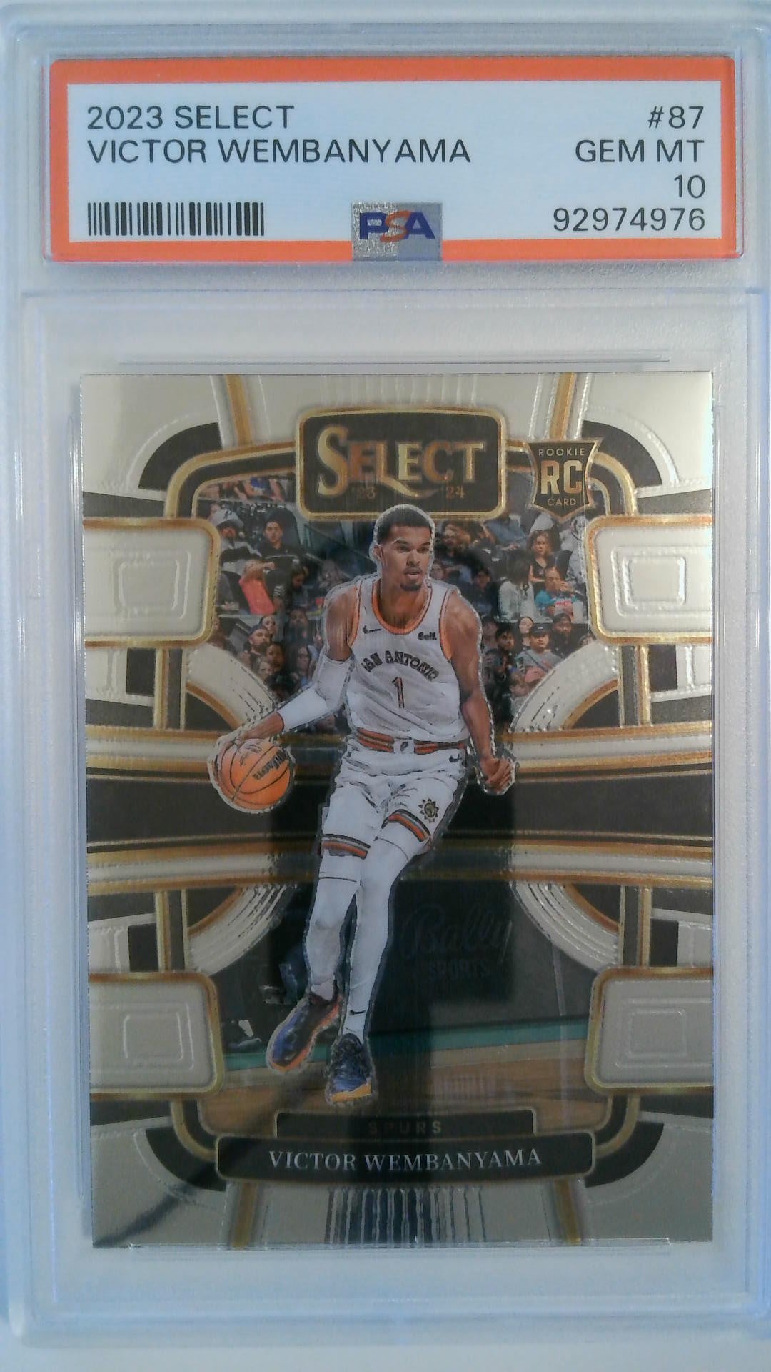 2023 Panini Select Victor Wembanyama #87 RC PSA 10