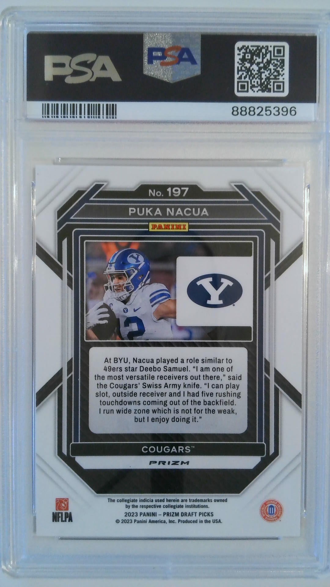 2023 Prizm Draft Picks Gold Ice Puka Nacua #197 PSA 10