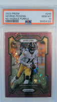 2023 Panini Prizm No Huddle Purple 34/35 George Pickens #248 PSA 10