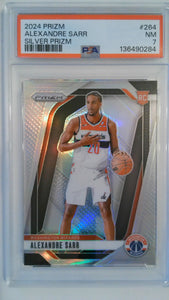 2024 Panini Prizm Silver Prizm Alexandre Sarr #264 RC PSA 7