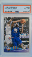 1992 Upper Deck Shaquille O'Neal #424 PSA 8