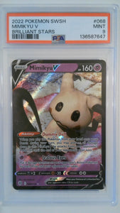 2022 Pokemon SWSH Brilliant Stars Mimik Yu V #068 PSA 9