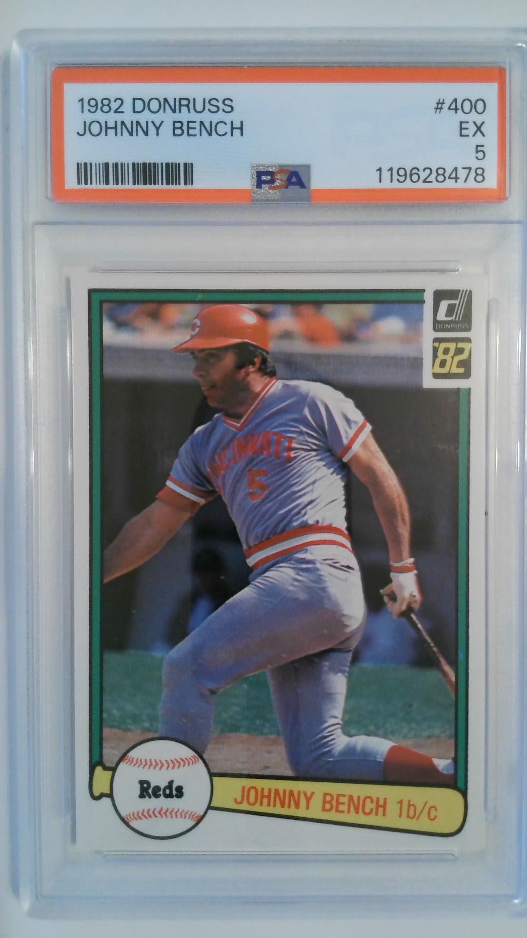 1982 Donruss Johnny Bench #400 PSA 5