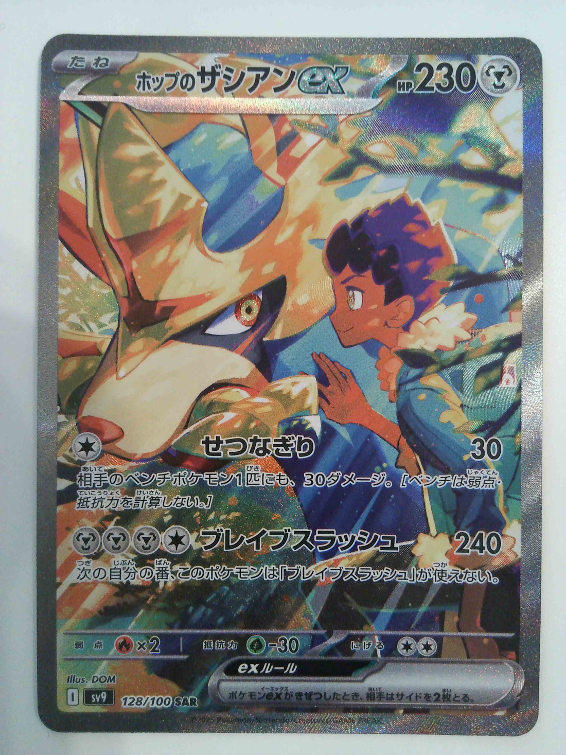 2025 Pokemon Japanese SV9-Battle Partners 128 HOP'S Zacian EX Special Art Fare