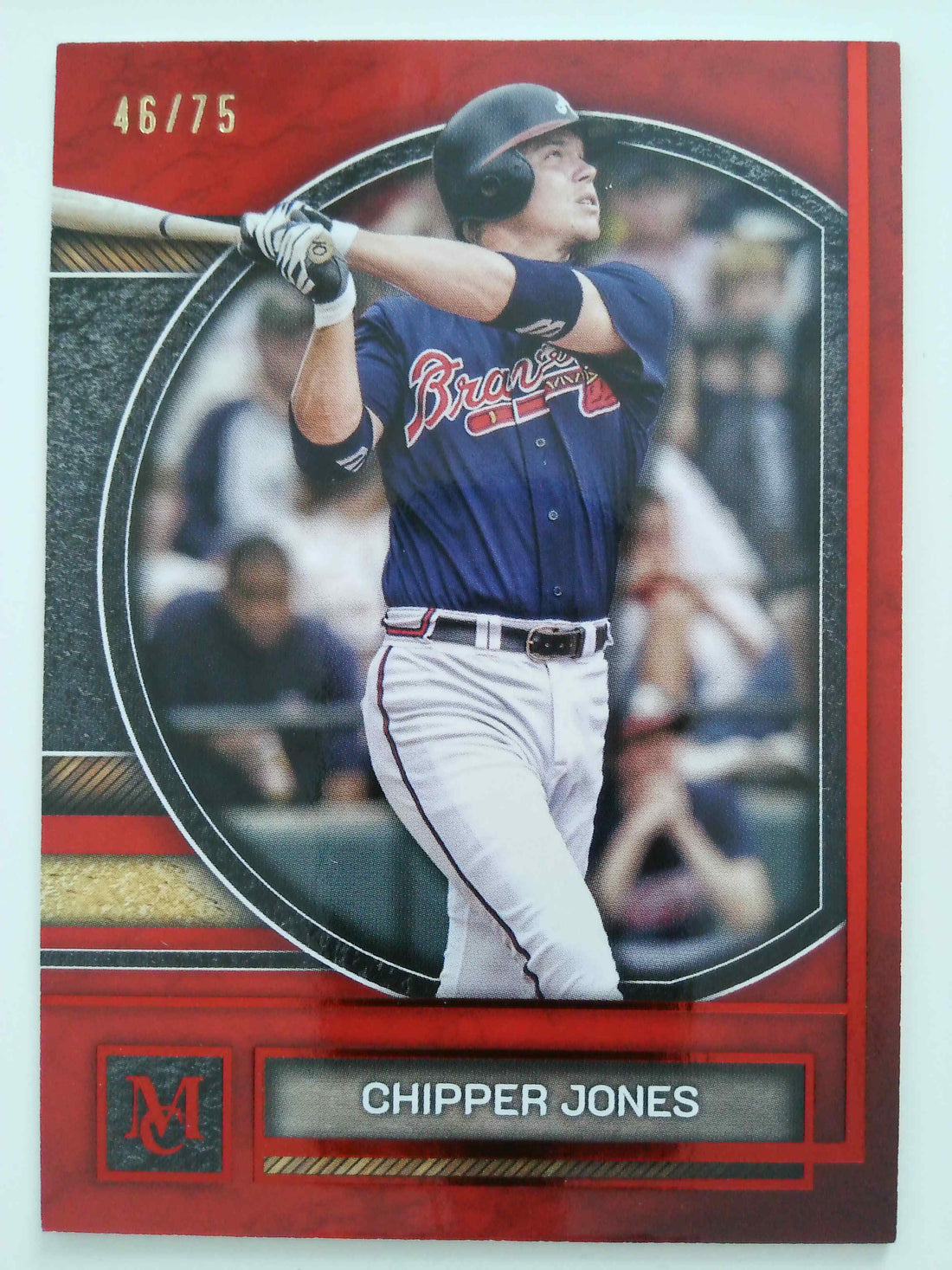 2025 Topps Museum Collection Ruby 46/75 Chipper Jones #45