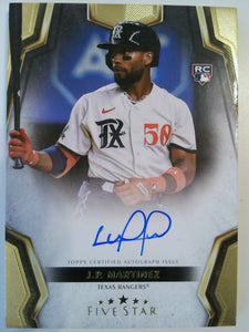 2024 Topps Five Star Autograph J.P. Martinez #FSA-JMA RC