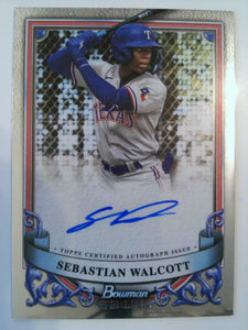 2024 Bowman Sterling Autograph Sebastian Walcott #PA-SW