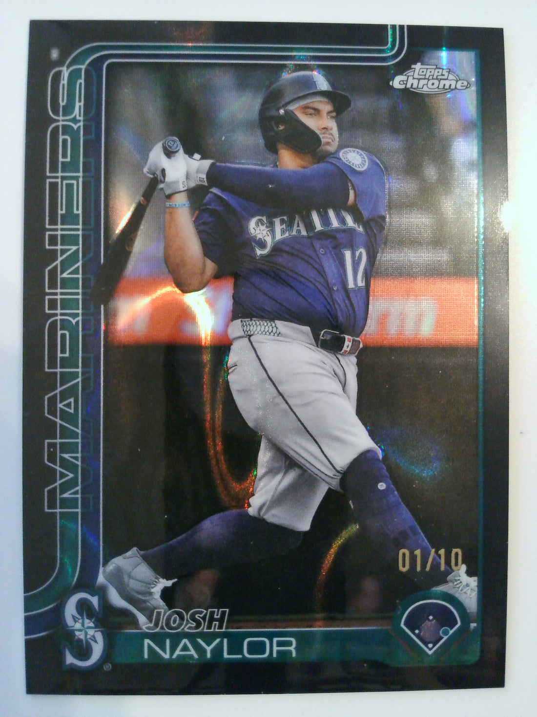 2025 Topps Chrome Update Black Lava Refractor Josh Naylor #USC62