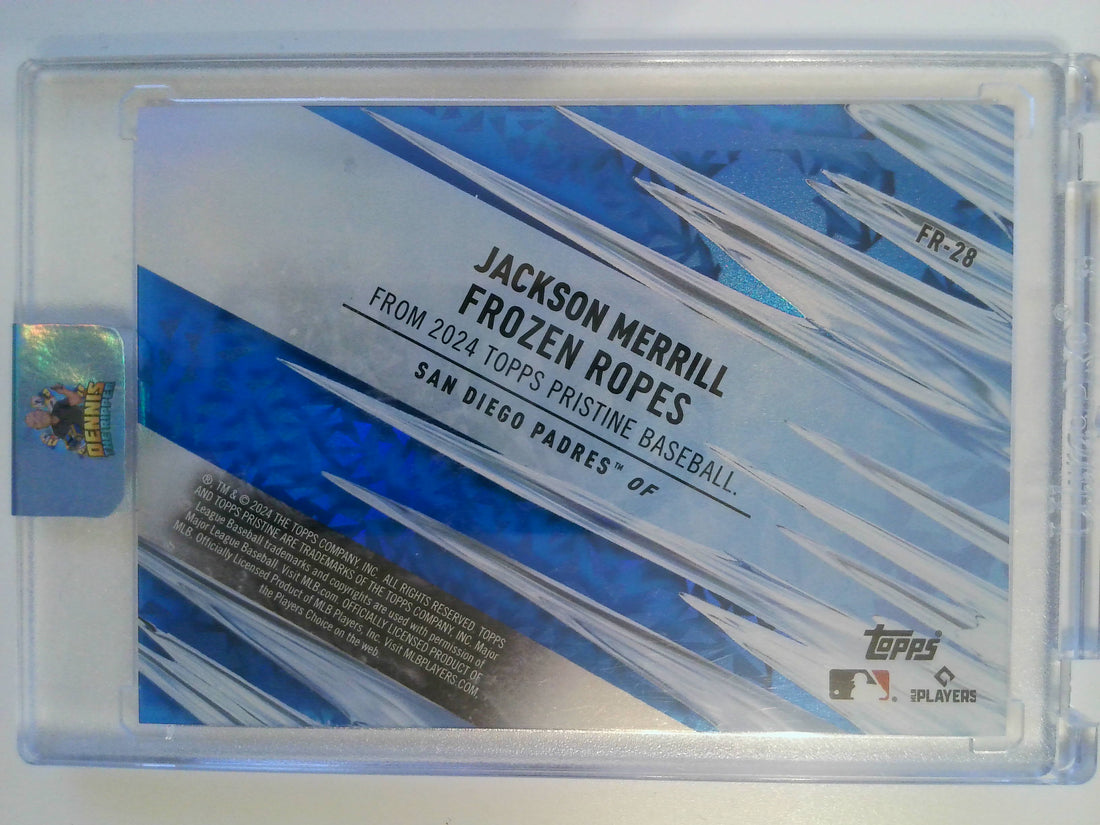 2024 Topps Pristine Frozen Ropes Blue 07/75 Jackson Merrill 07/75 Jackson Merrill #FR-28 RC