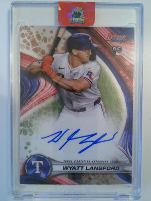 2024 Topps Bowmans Best Rookie Autograph Wyatt Langford #B24-WL RC