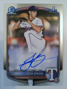 2025 Bowman Chrome Prospect Autograph Josh Owens #CPA-JO