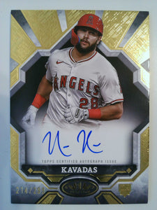 2025 Topps Tier One Break Out Autographs 214/299 Niko Kavadas #BOA-NK RC