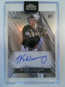 2024 Topps Chrome Black Autographs Refractors 012/150 Taylor Kohlwey #CBA-TK RC