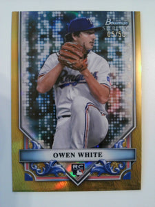 2024 Bowman Sterling Gold 05/50 Owen White #BSR-32 RC