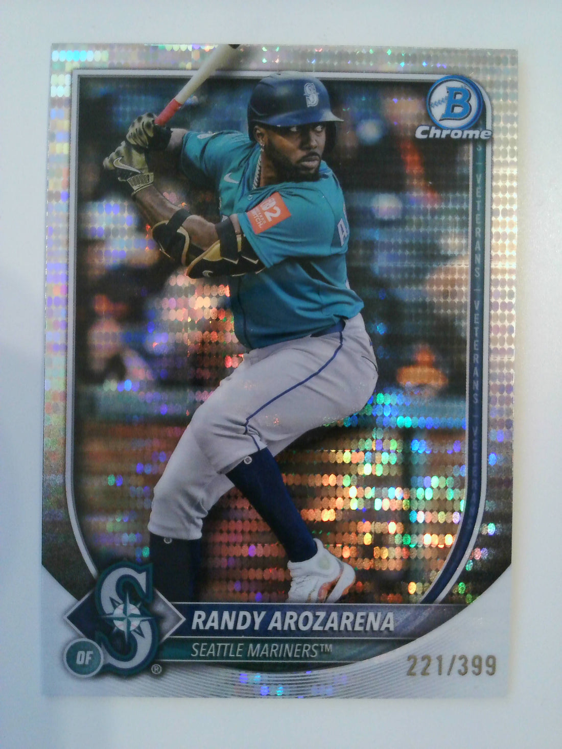 2025 Bowman Chrome Pulsar Refractor 221/399 Randy Arozarena #35