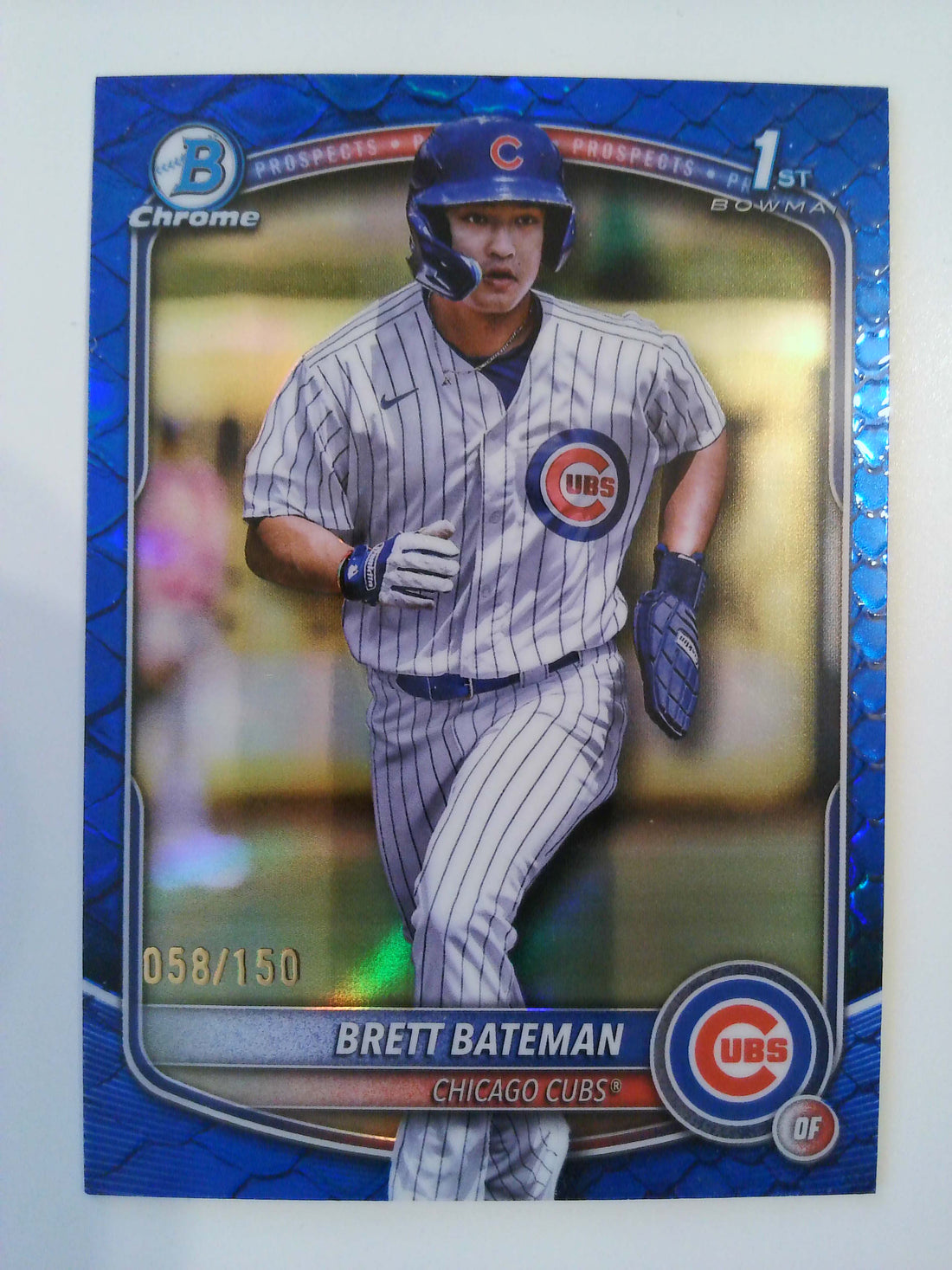 2025 Bowman Chrome Prospects Blue Reptilian 058/150 Brett Bateman #BCP-226