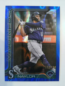 2025 Topps Chrome Update Blue Lava Refractor 112/150 Josh Naylor #USC62