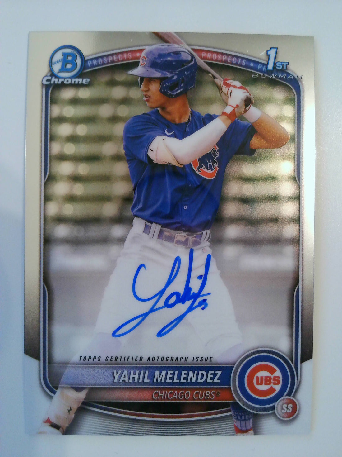 2025 Bowman Chrome Prospects Autographs Yahil Melendez #CPA-YM
