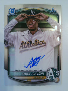 2025 Bowman Chrome Prospects Autograph Ayden Johnson #CPA-AJ