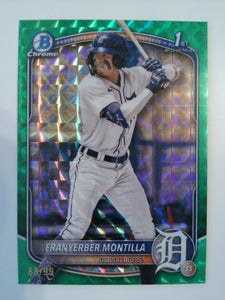 2025 Bowman Chrome Prospects Green Geometric Refractor 88/99 Franyerber Montilla #BCP-5