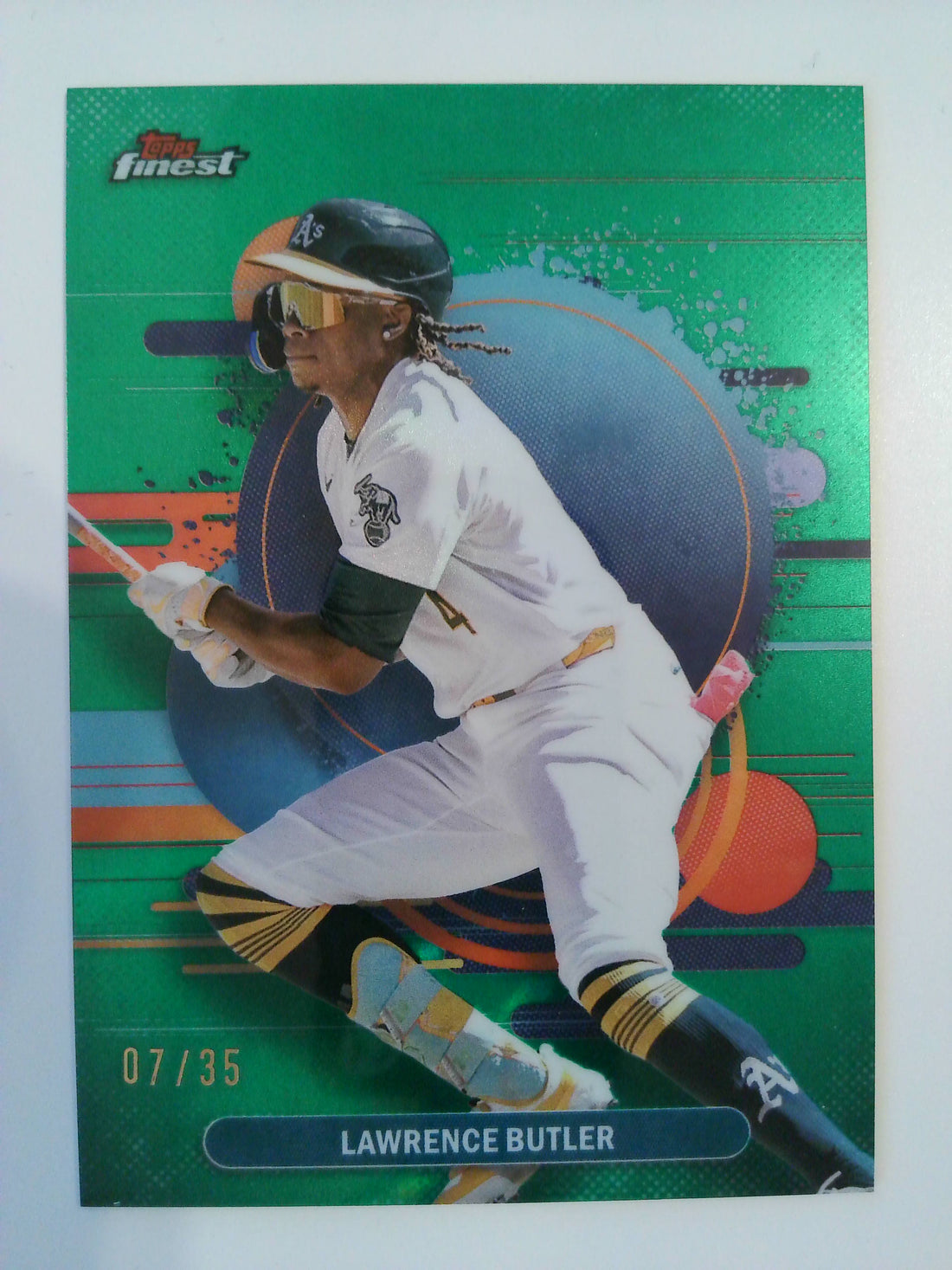 2025 Topps Finest Green Refractor 07/35 Lawrence Butler #120