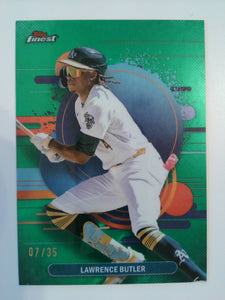 2025 Topps Finest Green Refractor 07/35 Lawrence Butler #120