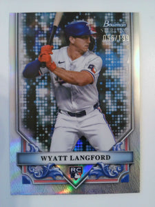 2024 Bowman Sterling Refractor 056/199 Wyatt Langford #BSR-3 RC