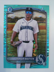 2025 Bowman Chrome Prospects Aqua Pulsar 005/125 Yorger Bautista #BCP-194