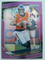 2025 Panini Prizm Purple 004/125 Bo Nix #142