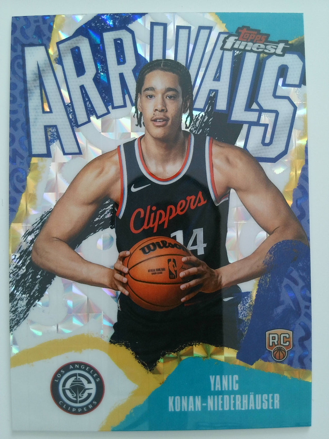 2025-26 Topps Finest Basketball Arrivals X-Fractor Yanic Konan-Niederhäuser #A-30 RC