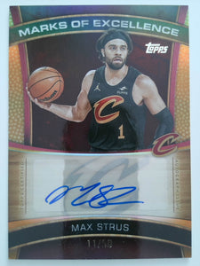 2025-26 Topps Basketball Marks of Excellence Gold Rainbow 11/50 Max Strus #ME-MS
