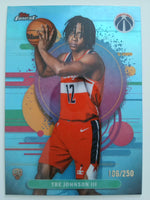 2025-26 Topps Finest Basketball Sky Blue Refractor 106/250 Tre Johnson III #106 RC