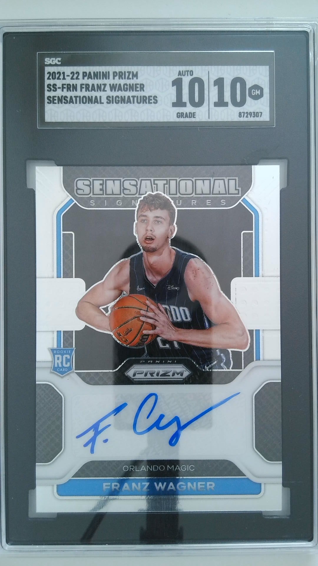 2021-22 Panini Prizm Sensational Signatures Franz Wagner #SS-FRN RC SGC 10/10