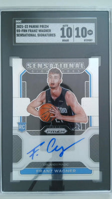 2021-22 Panini Prizm Sensational Signatures Franz Wagner #SS-FRN RC SGC 10/10