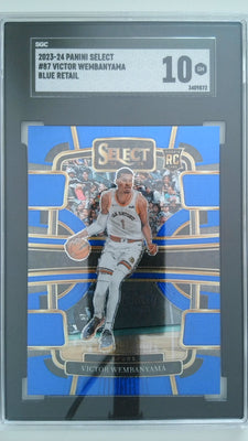 2023-24 Panini Select Blue Retail Victor Wembanyama #87 RC SGC 10