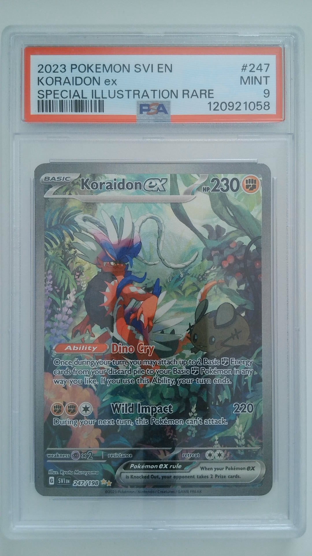 2023 Pokemon SSVI EN Special Illustration Rare Koraidon ex #247 PSA 9