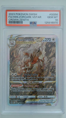 2023 Pokemon SWSH Crown Zenith FA/HSN. Zoroark VSTAR #GG56 PSA 10