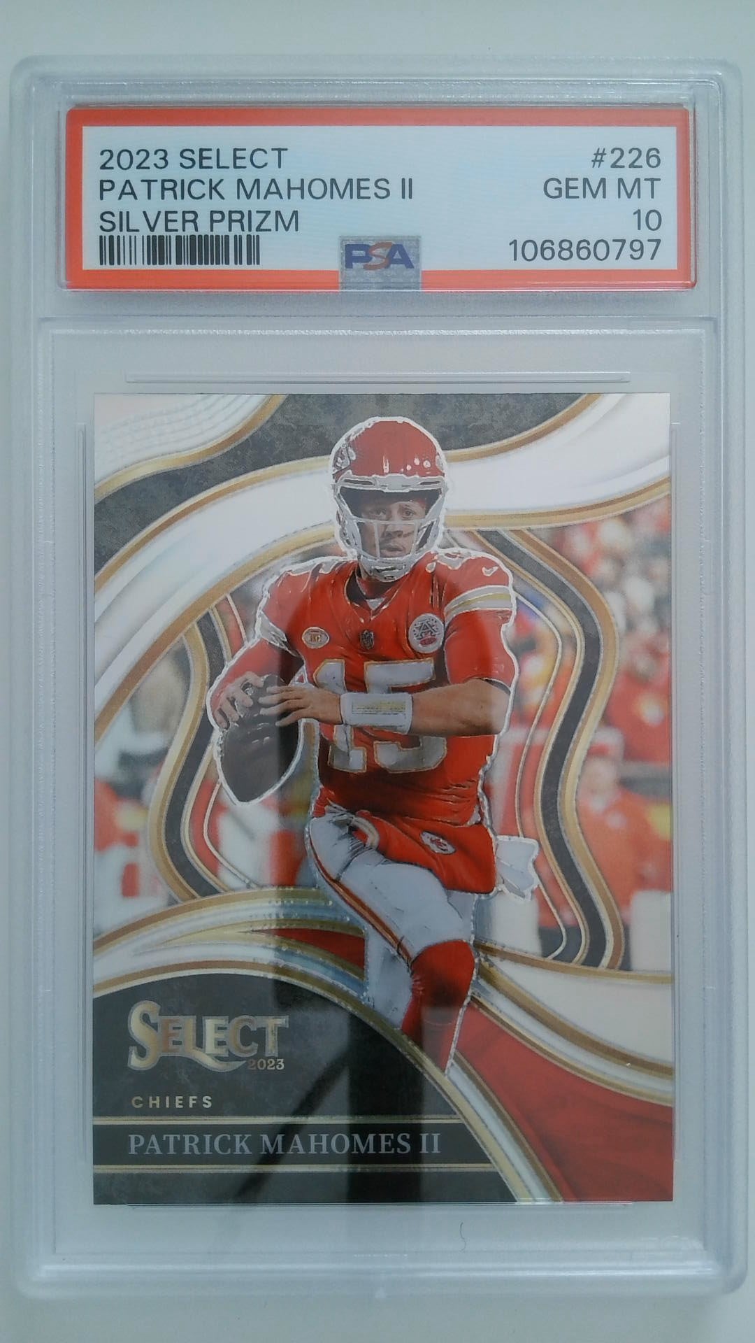 2023 Select Silver Prizm Patrick Mahomes II #226 PSA 10