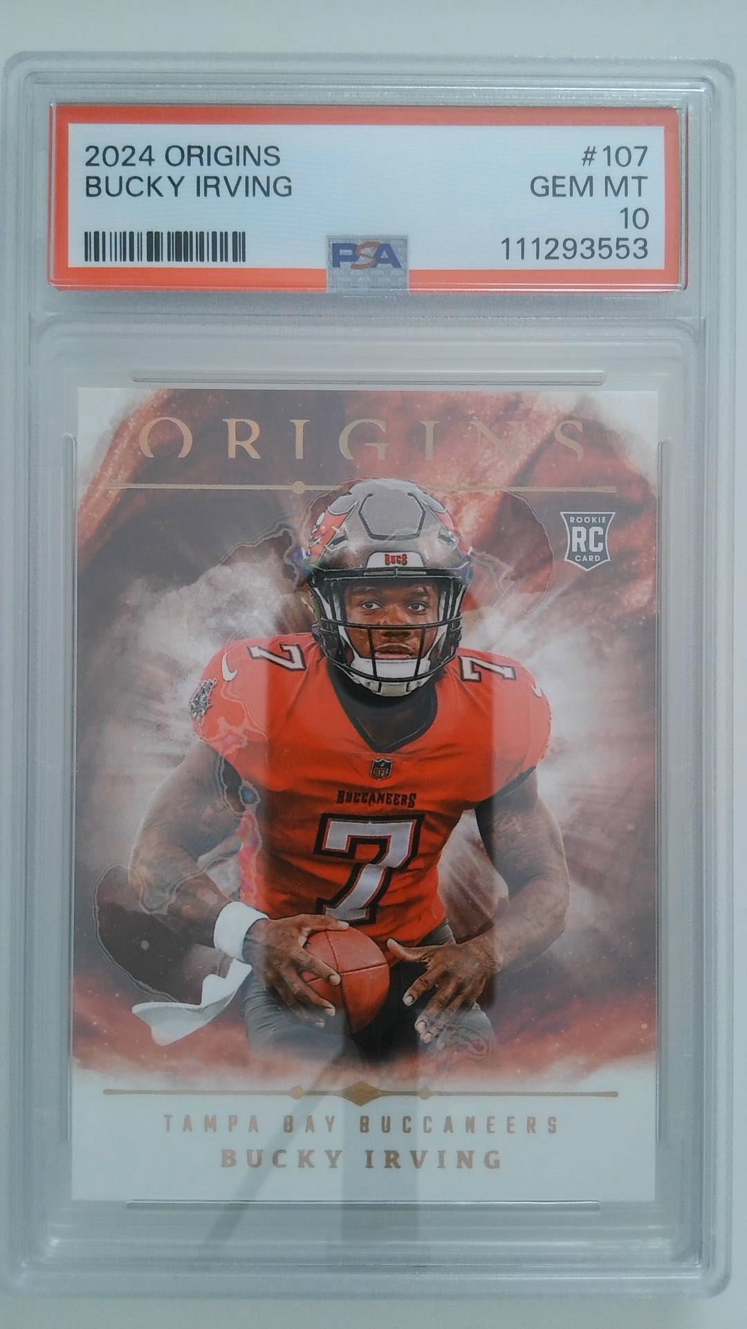 2024 Origins Bucky Irving #107 RC PSA 10