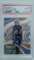 2023 Select Tri-Color Prizm 036/149 Lamar Jackson #241 PSA 10