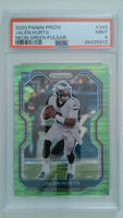 2020 Panini Prizm Neon Green Pulsar Jalen Hurts #343 PSA 9