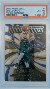 2020 Panini Select Turbo Charged Luka Doncic #1 PSA 10