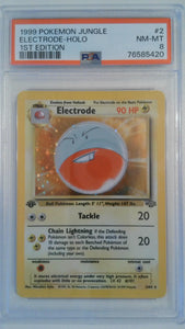 1999 Pokemon Jungle 1st Edition Electrode-Holo #2 PSA 8