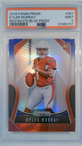 2019 Panini Prizm Red/White/Blue Prizm Kyler Murray #301 RC PSA 9