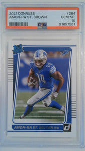 2021 Donruss Amon-Ra St. Brown #284 RC PSA 10