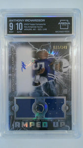 2023 Topps Composite Resurgence Amped Up Swatch Autograph 023/149 Anthony Richardson #RAUP-AR Arena Club 9/10