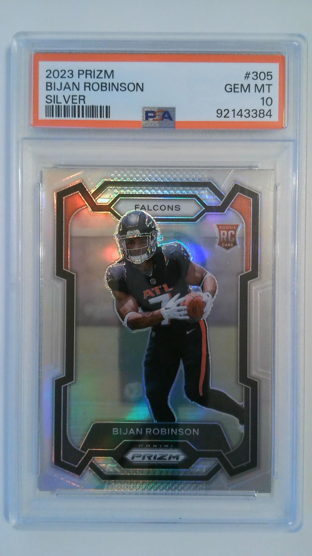 2023 Prizm Silver Bijan Robinson #305 RC PSA 10